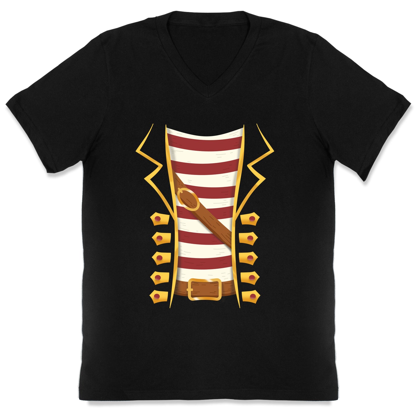 Buccaneer Halloween Pirate Costume V-Neck