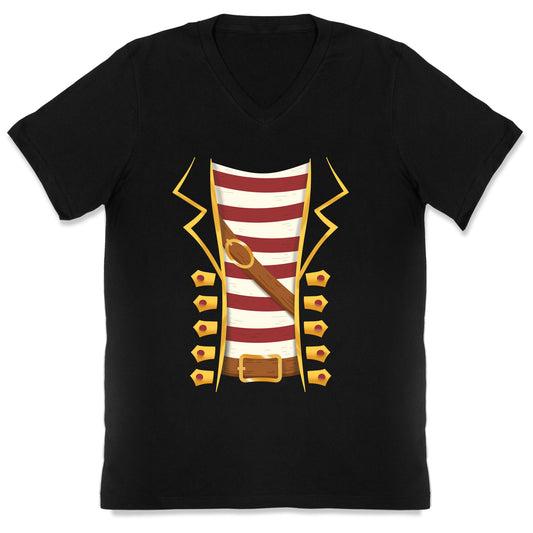 Buccaneer Halloween Pirate Costume V-Neck