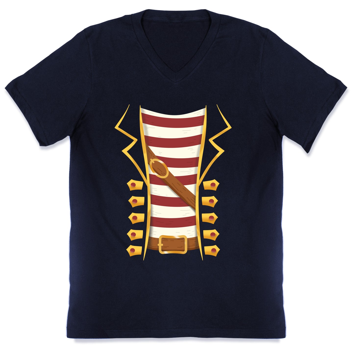 Buccaneer Halloween Pirate Costume V-Neck