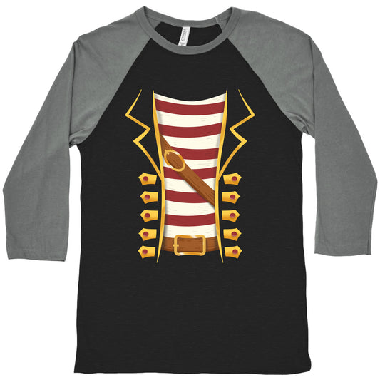 Buccaneer Halloween Pirate Costume Baseball Tee