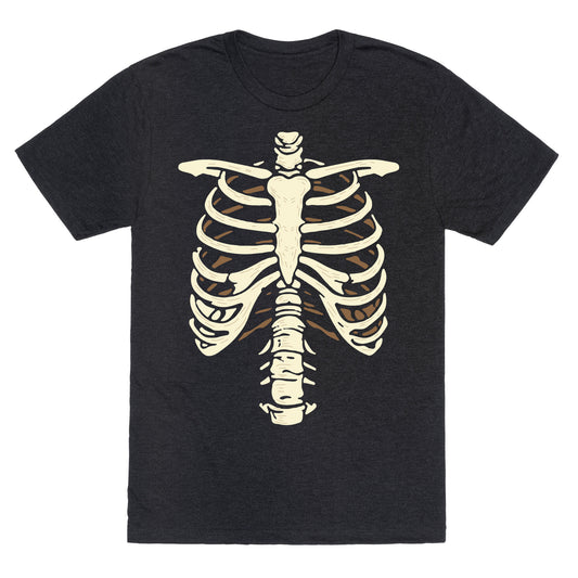 Skeleton Rib Cage Halloween Costume Unisex Triblend Tee