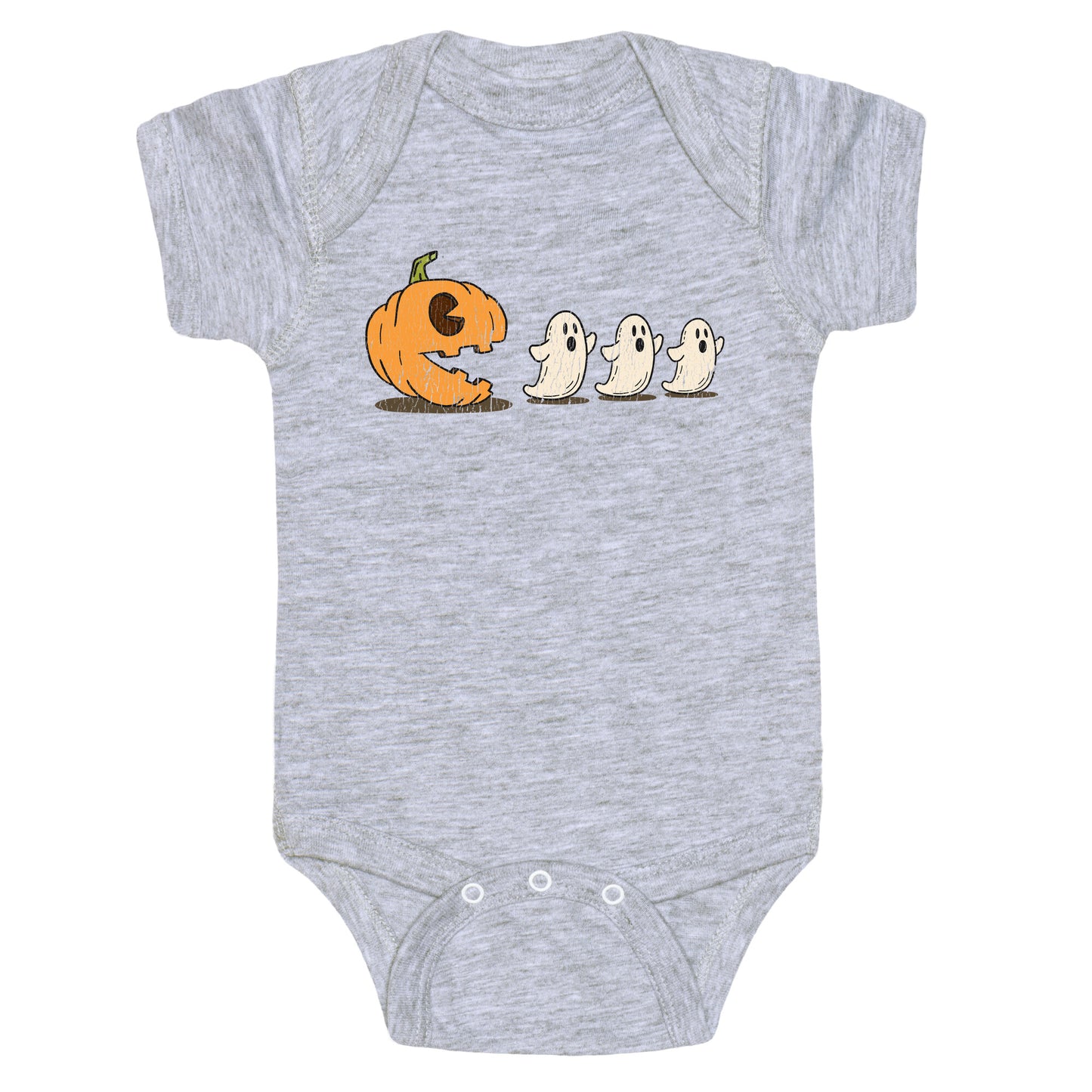 Halloween Pumpkin Ghost Game Baby One-Piece