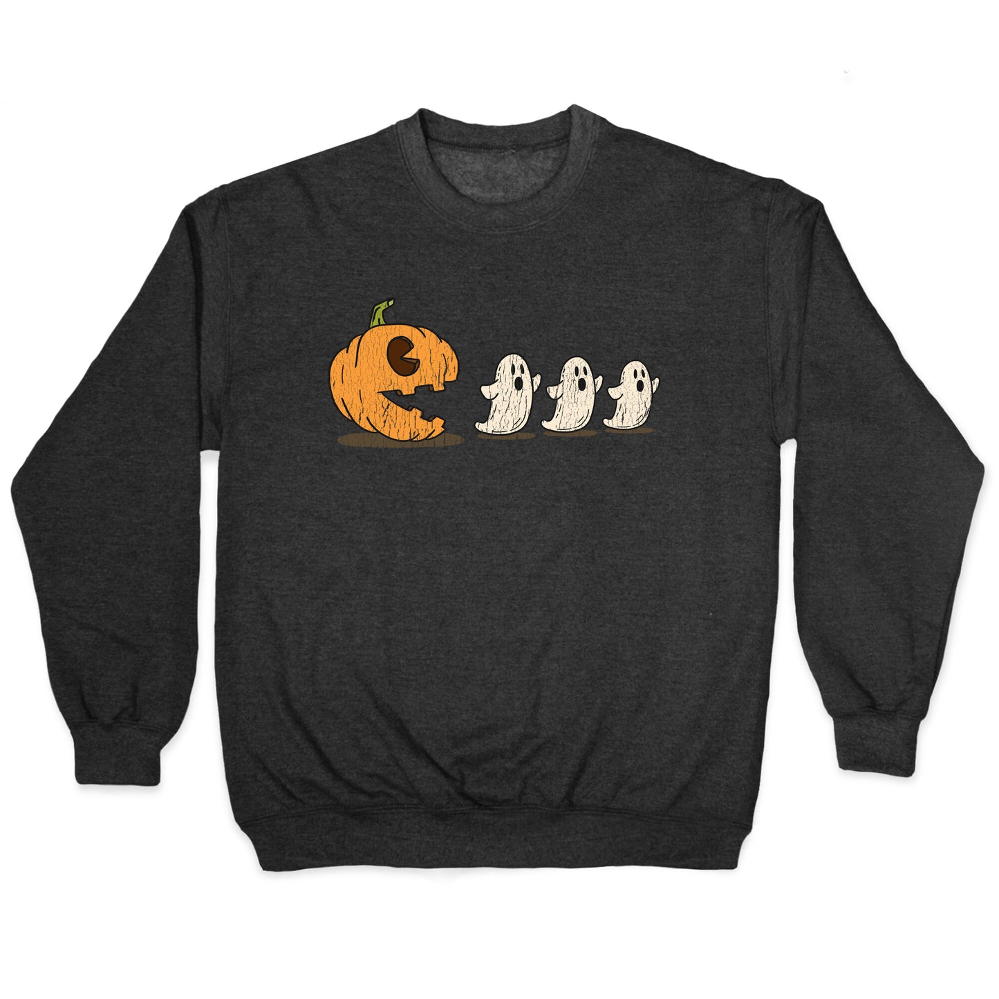 Halloween Pumpkin Ghost Game Crewneck Sweatshirt