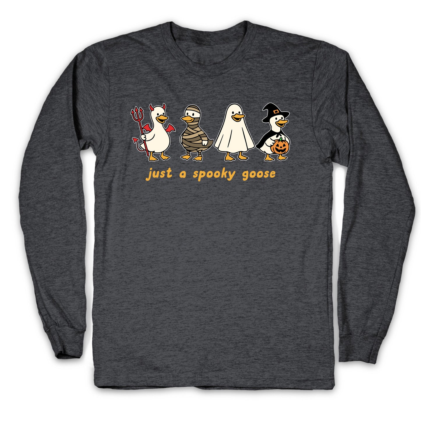 Halloween Just A Spooky Goose Longsleeve Tee
