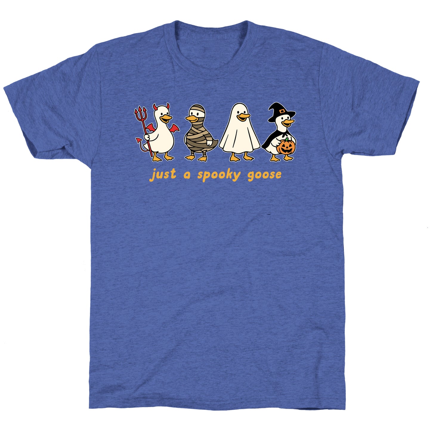Halloween Just A Spooky Goose Unisex Triblend Tee