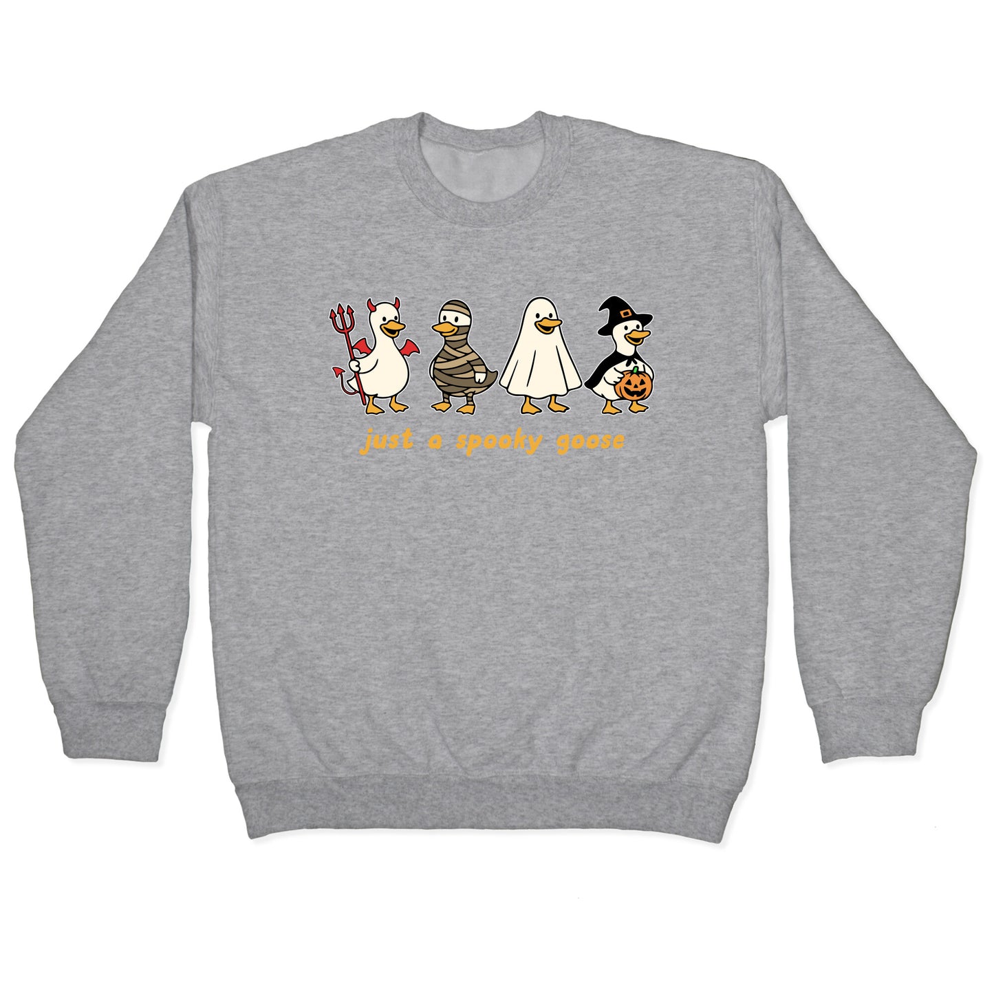 Halloween Just A Spooky Goose Crewneck Sweatshirt