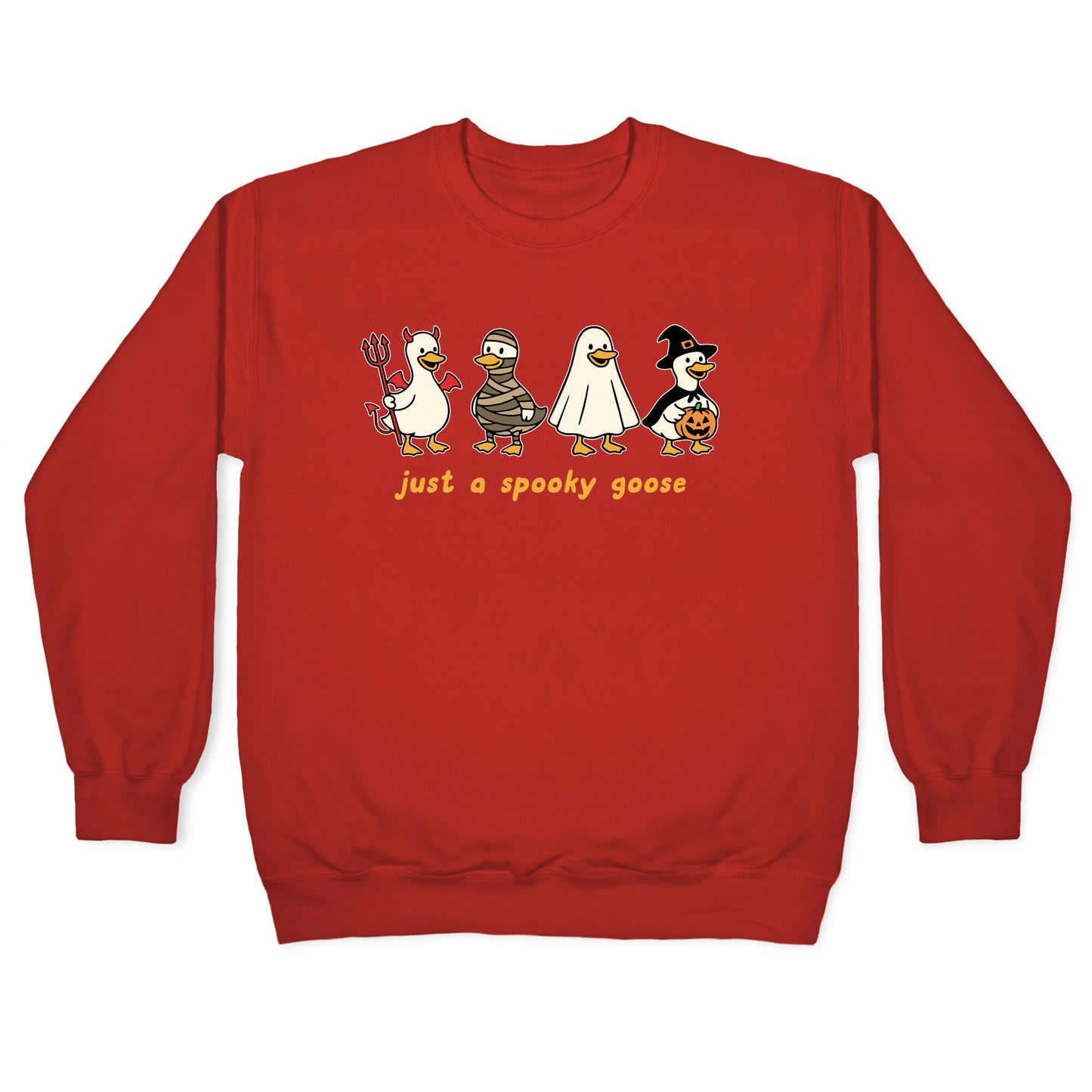 Halloween Just A Spooky Goose Crewneck Sweatshirt