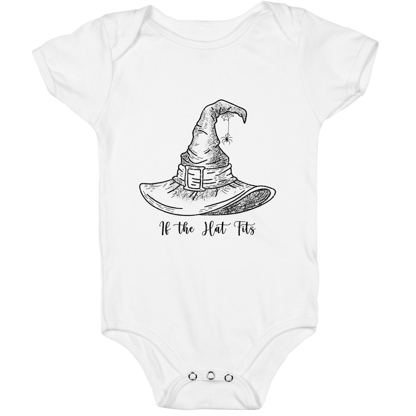 If the Hat Fits Halloween Witch Baby One-Piece