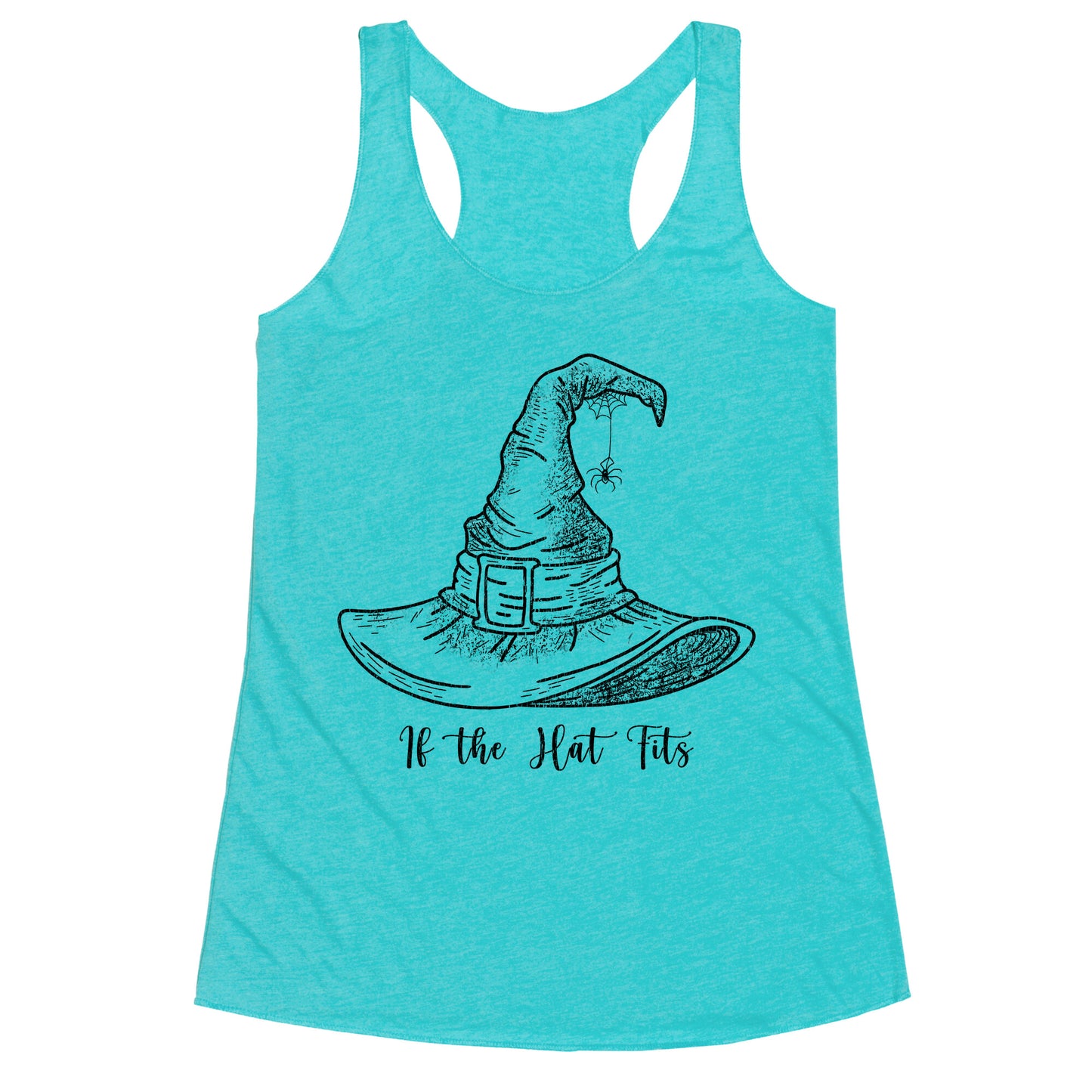 If the Hat Fits Halloween Witch Racerback Tank