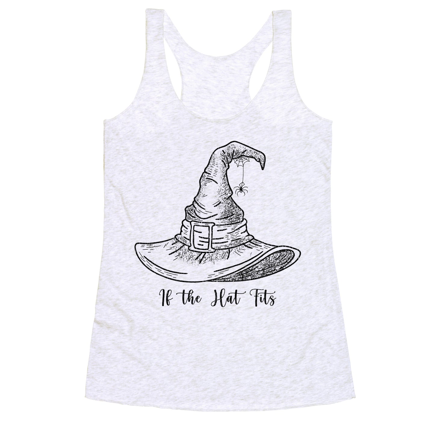 If the Hat Fits Halloween Witch Racerback Tank