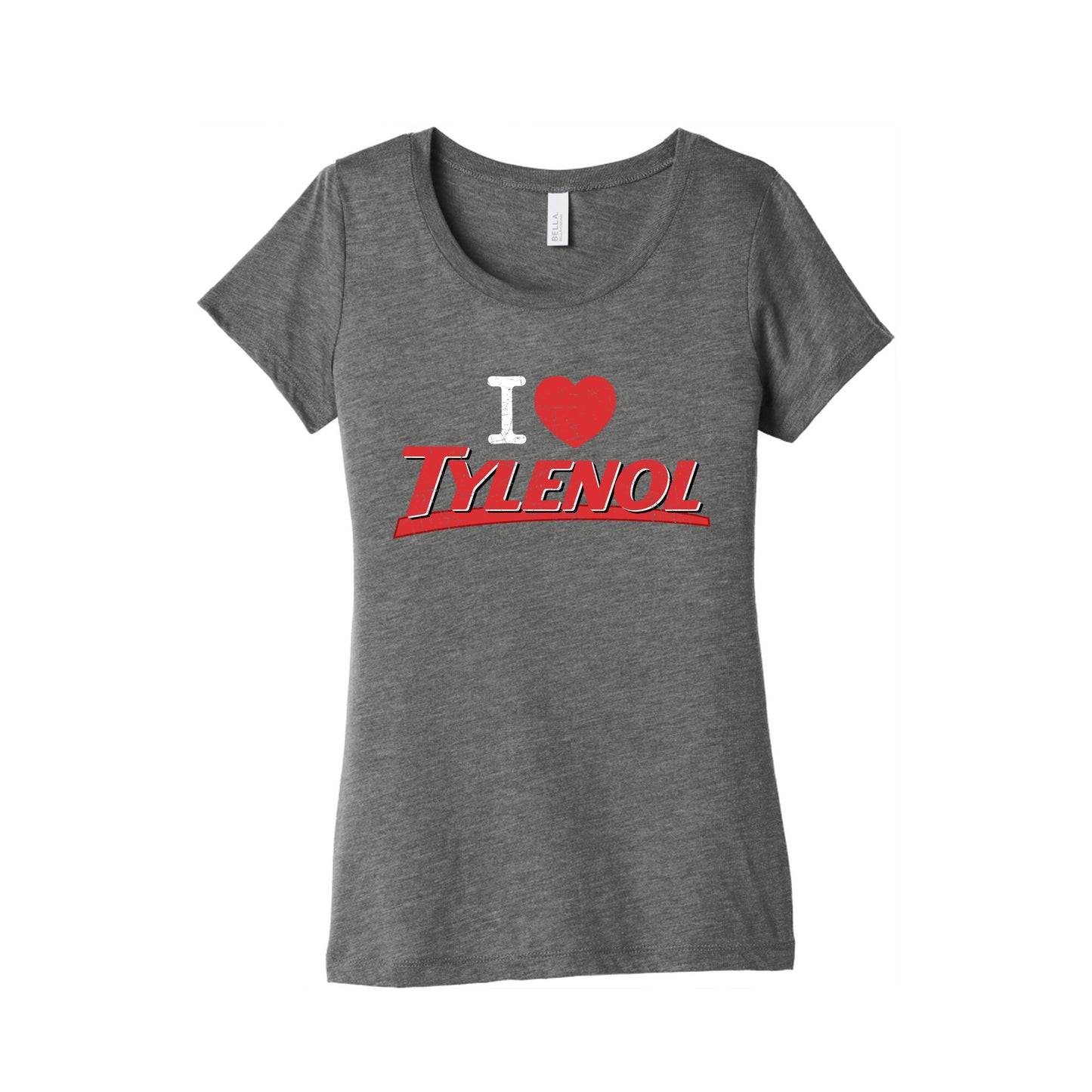 I Love Tylenol Womens Triblend Tee