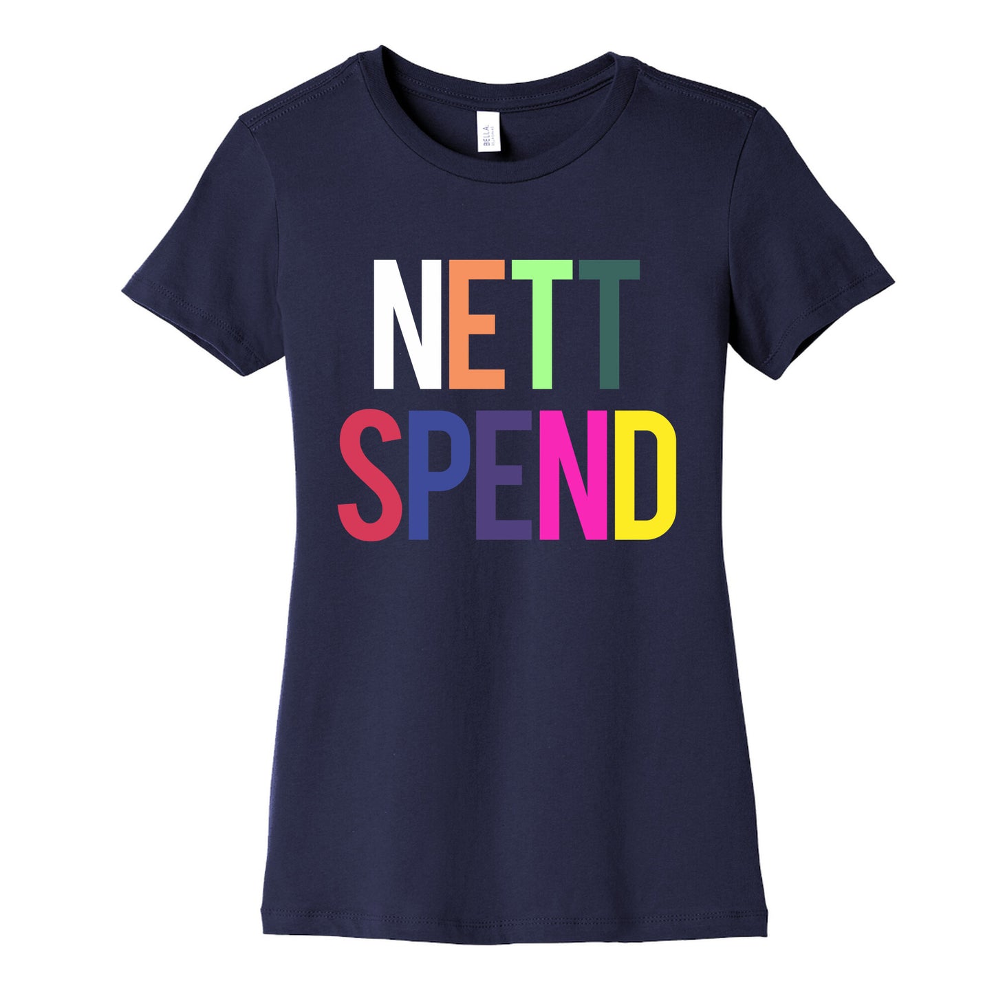 Nett Spend Rainbow Womens Cotton Tee