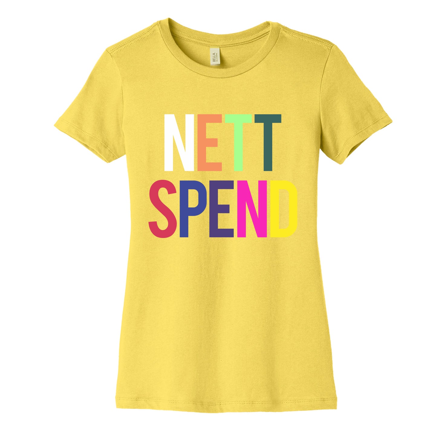 Nett Spend Rainbow Womens Cotton Tee