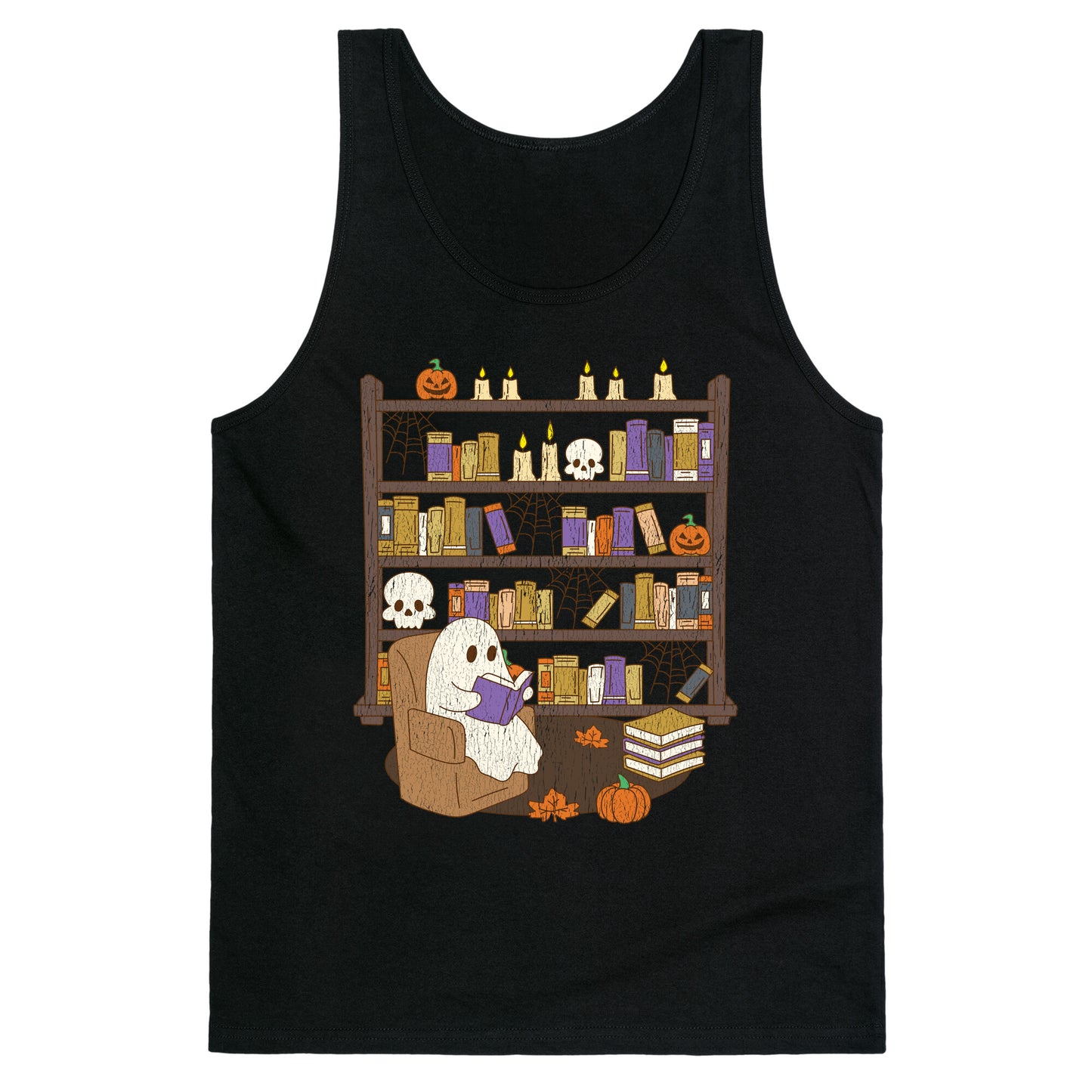 Retro Ghost Library Tank Top