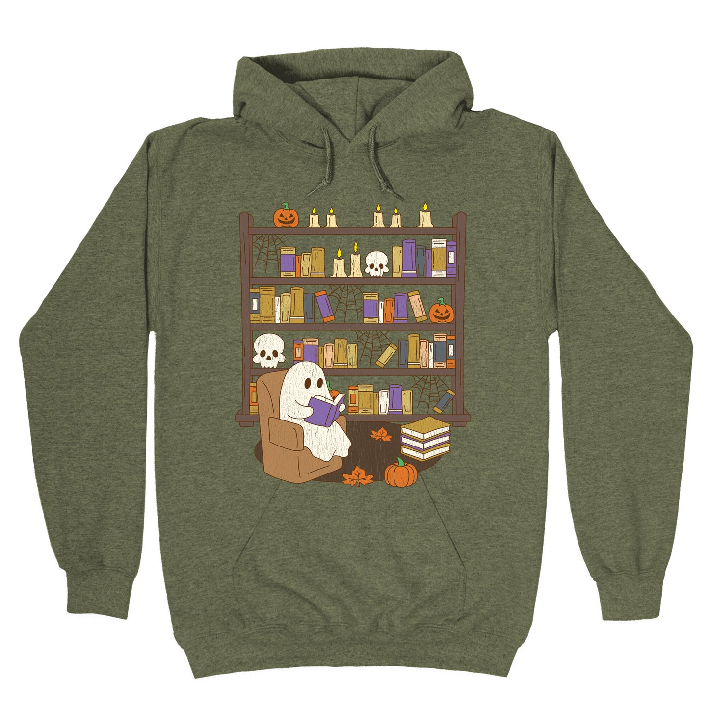 Retro Ghost Library Hoodie