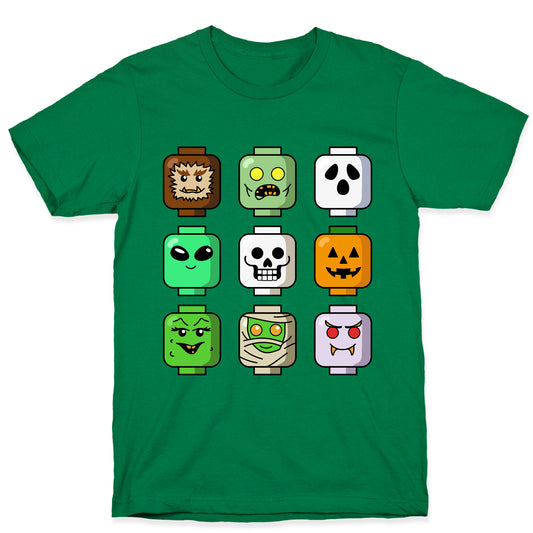 Halloween Zombie Block Heads T-Shirt