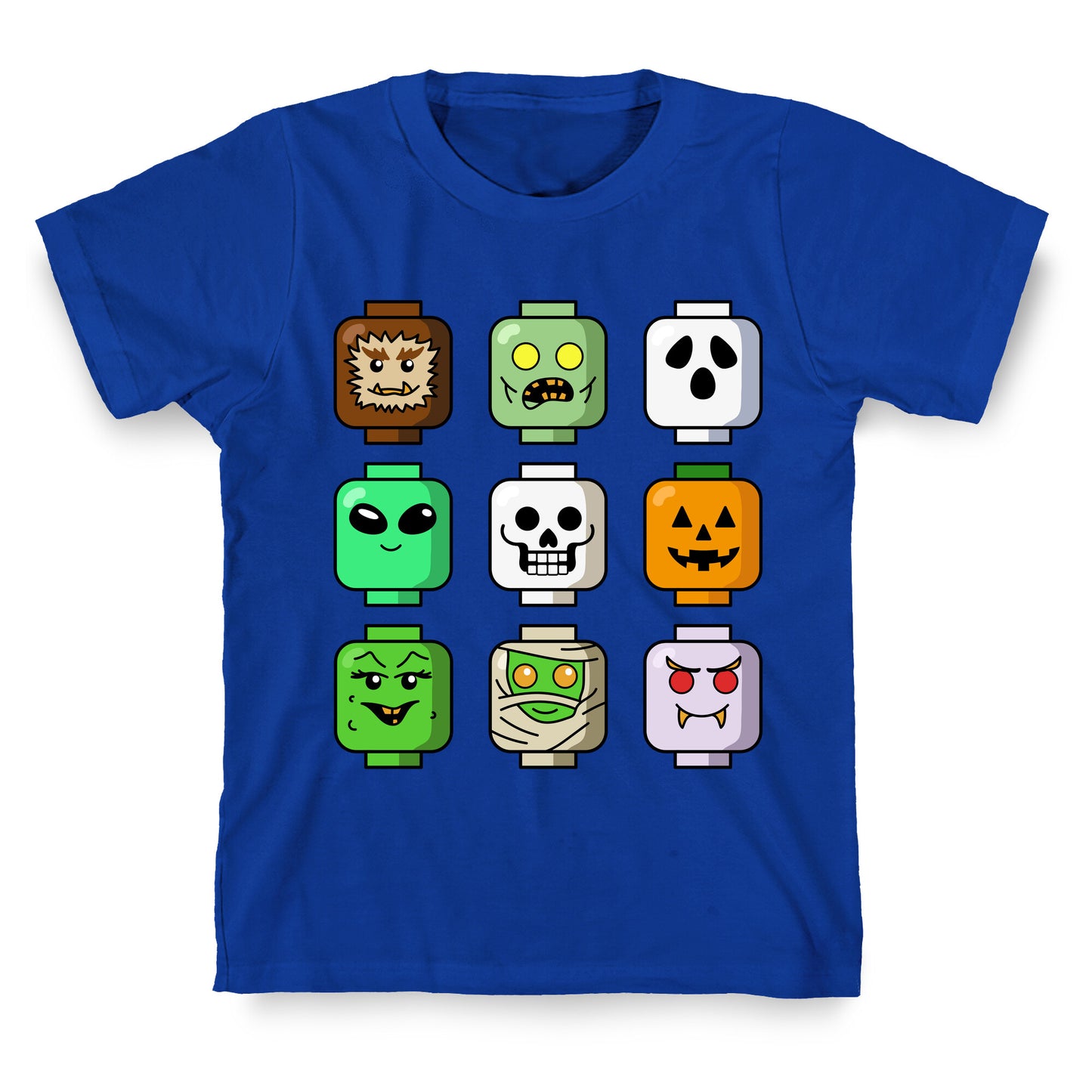 Halloween Zombie Block Heads T-Shirt