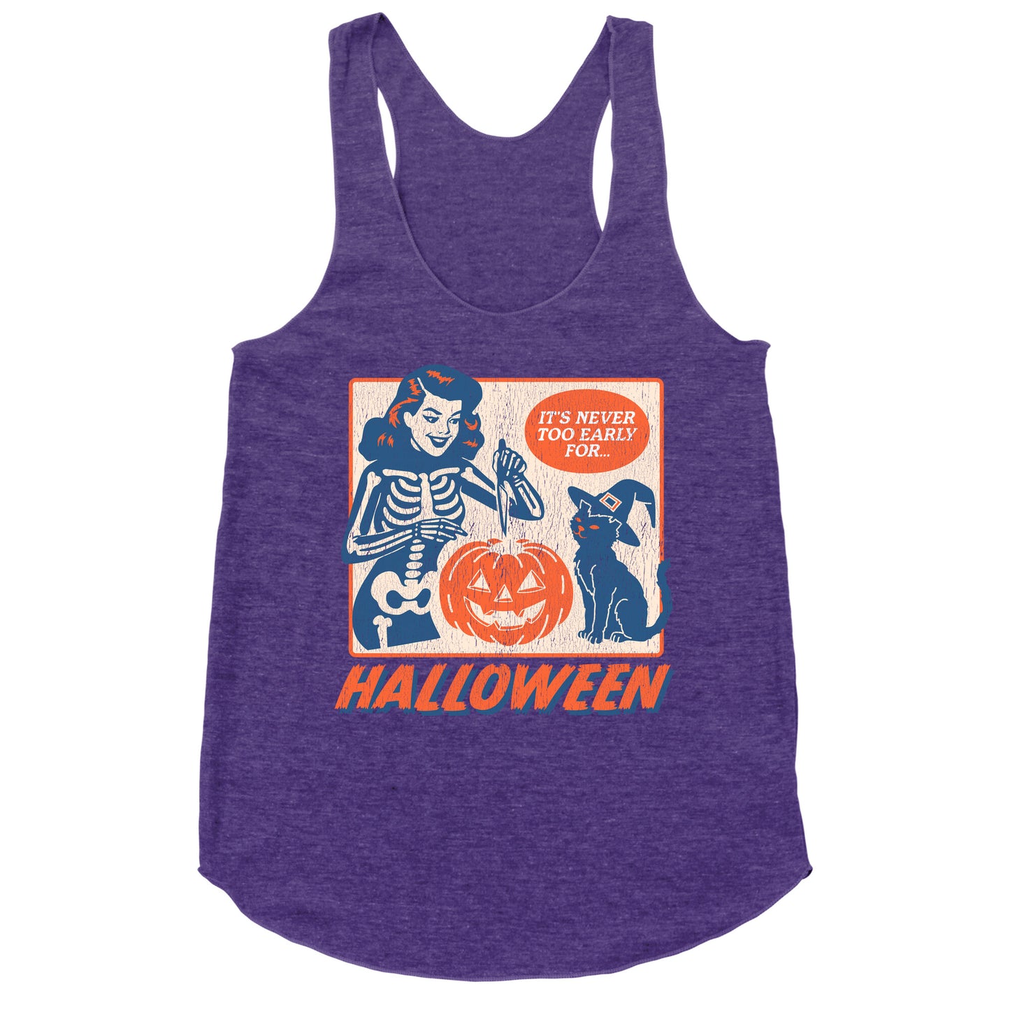 Never Too Early for Halloween Racerback Tank