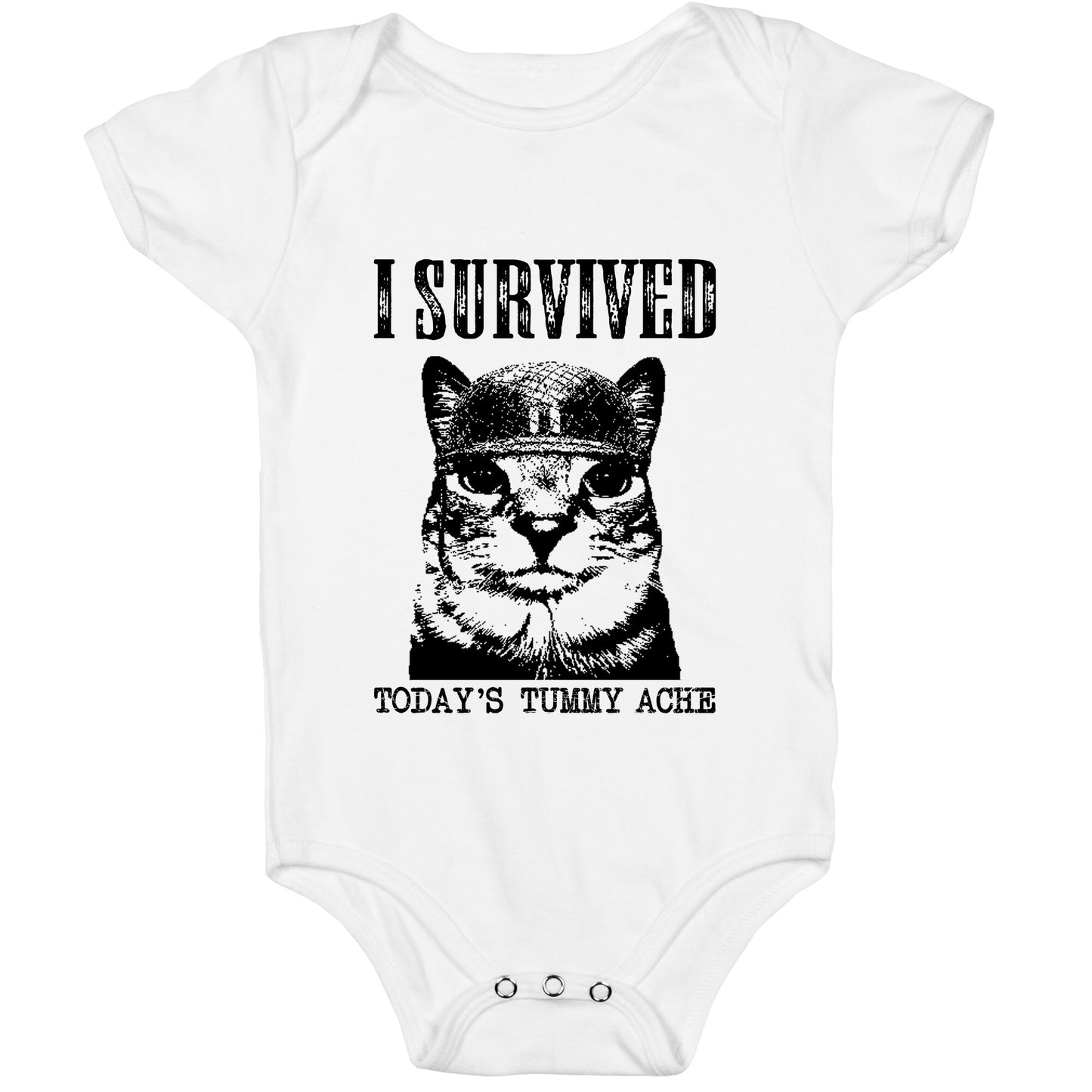 Tummy Ache Survivor Baby One-Piece