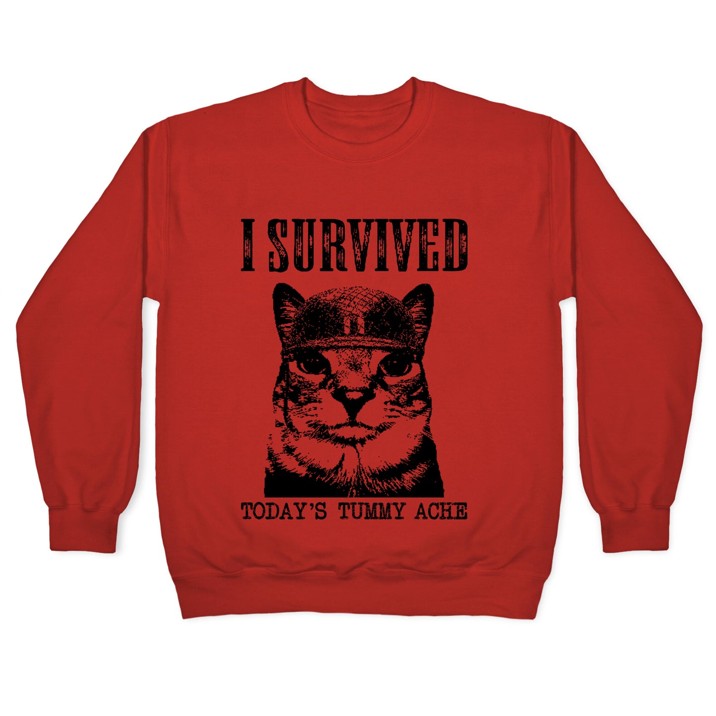 Tummy Ache Survivor Crewneck Sweatshirt