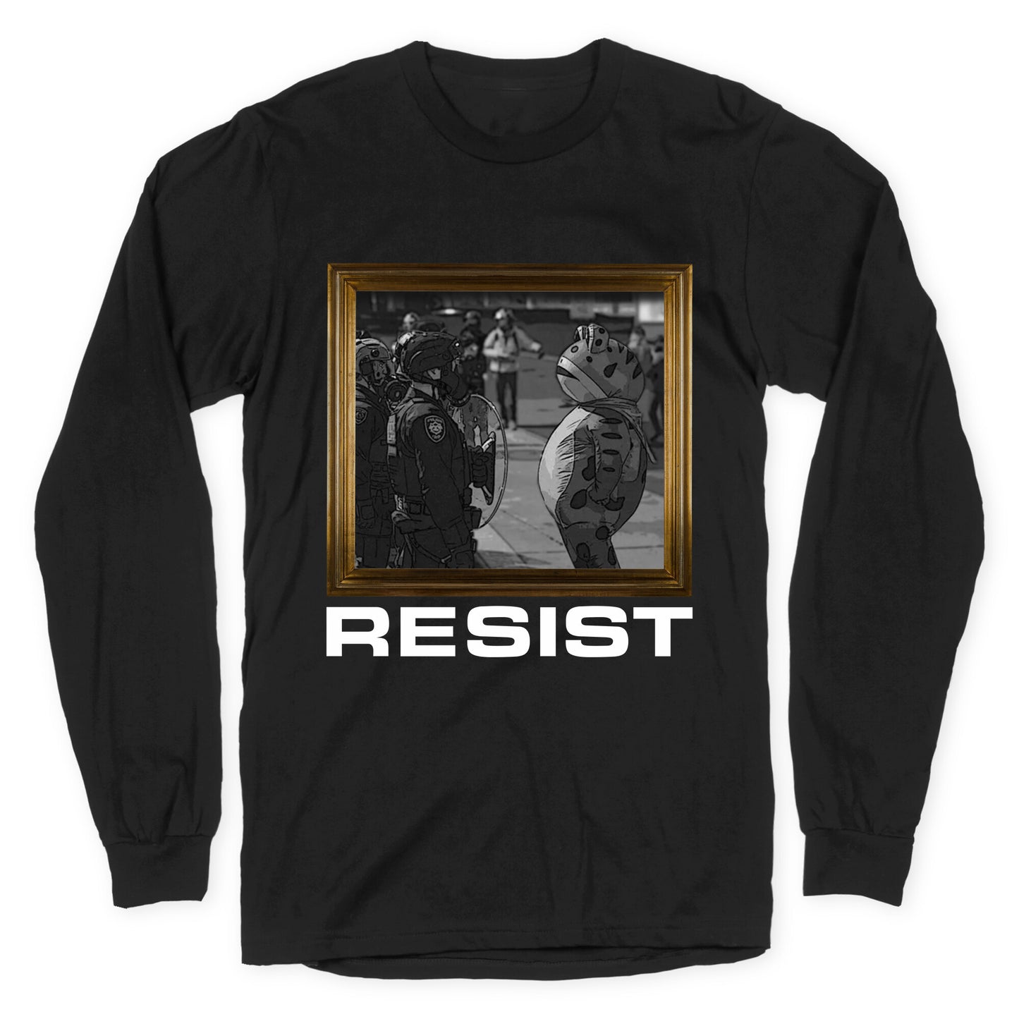 Portland Protest Frog Longsleeve Tee