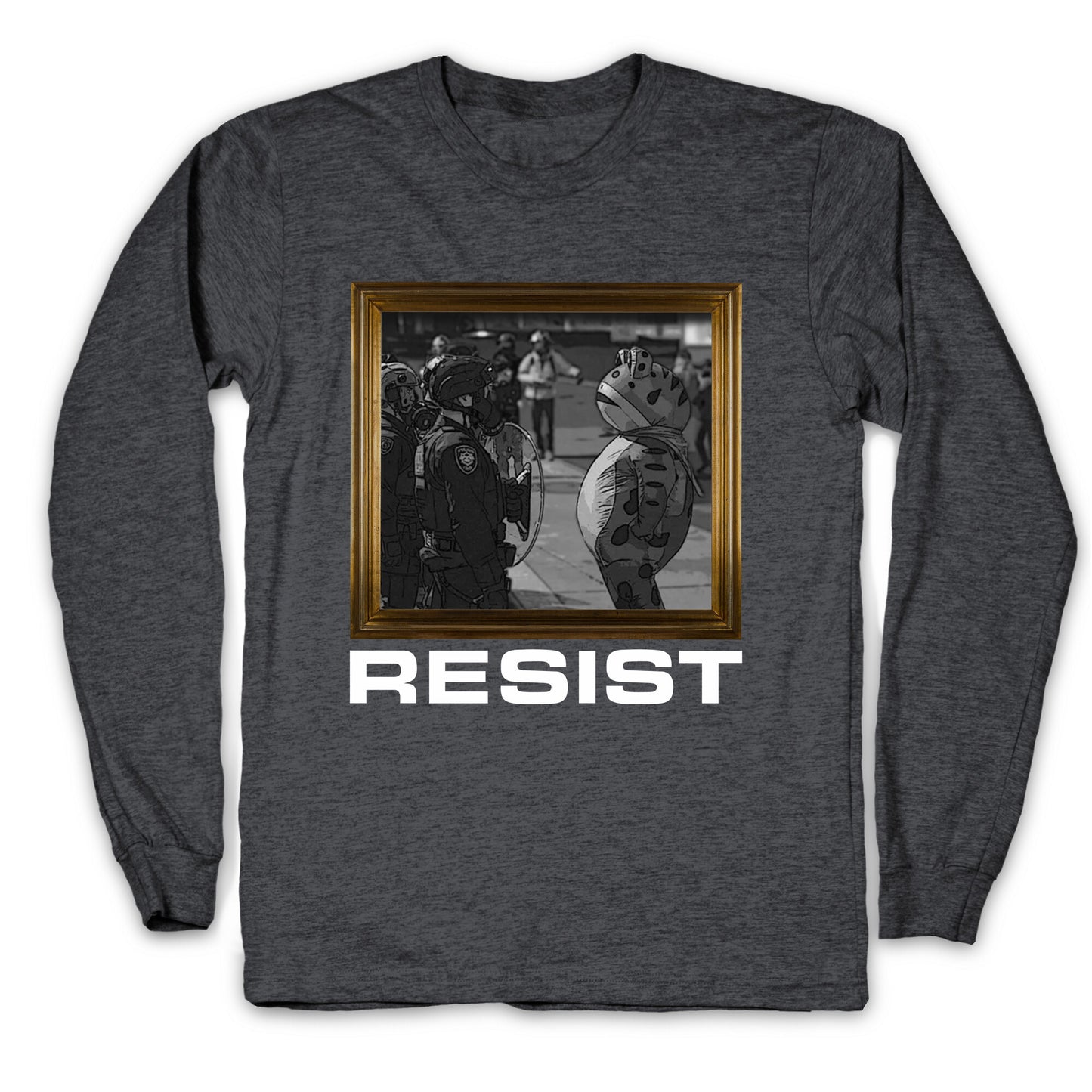 Portland Protest Frog Longsleeve Tee
