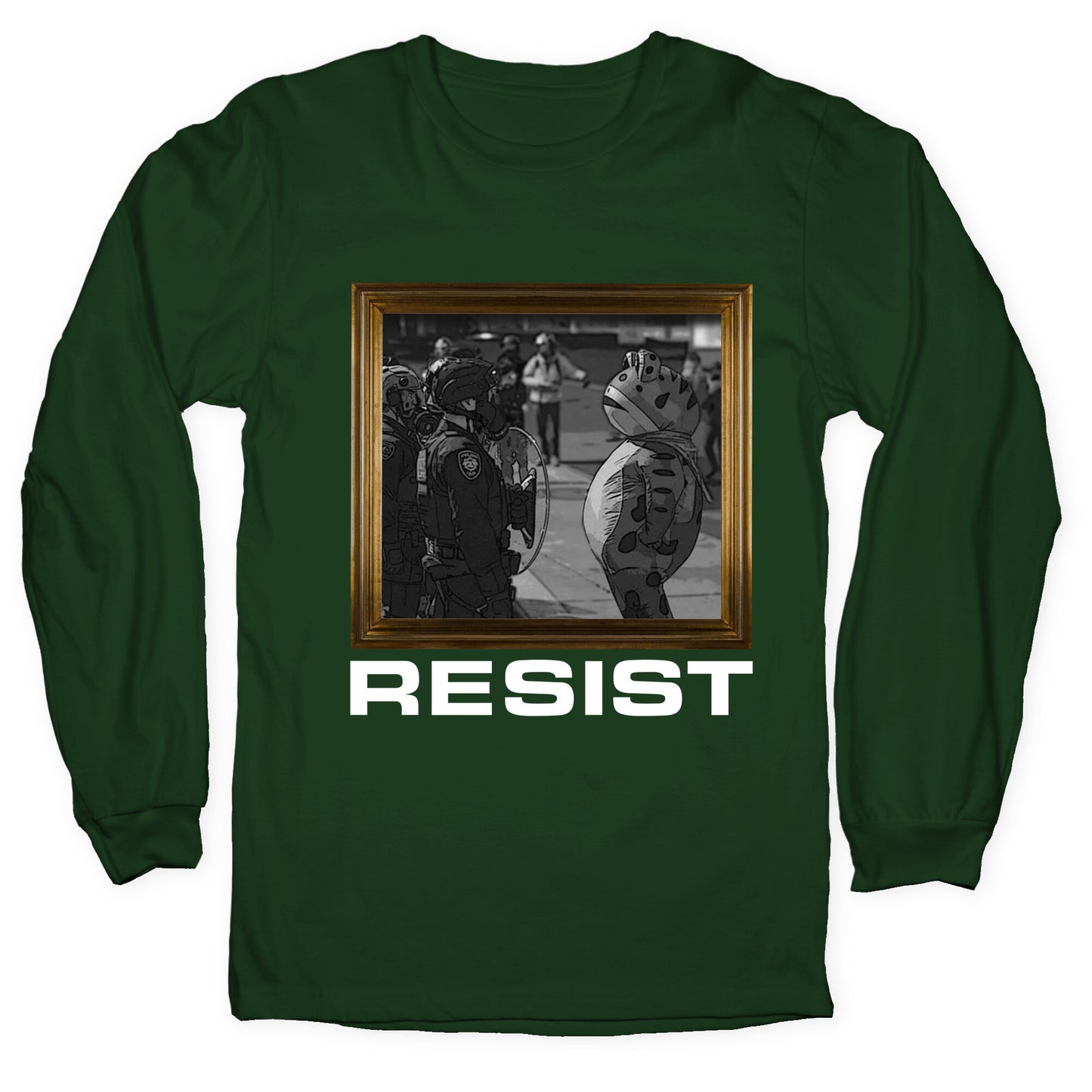Portland Protest Frog Longsleeve Tee
