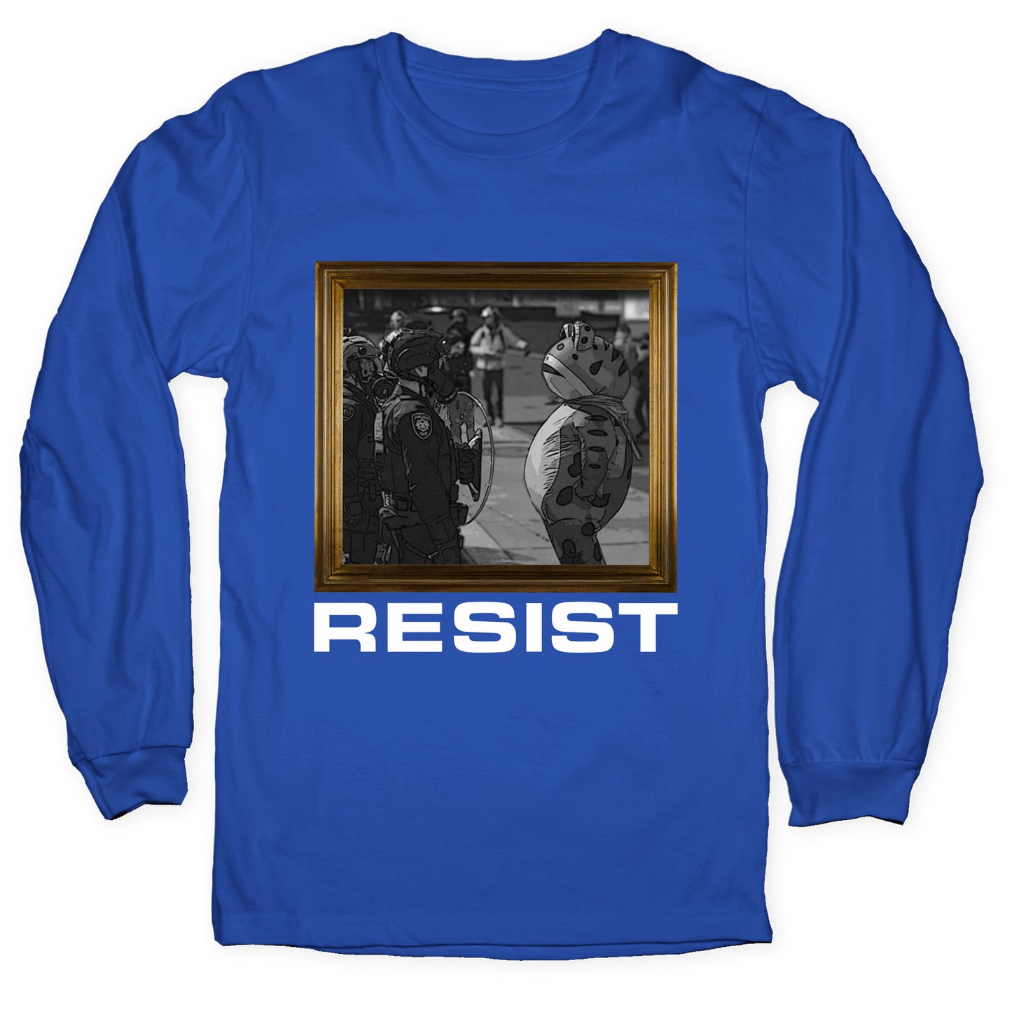 Portland Protest Frog Longsleeve Tee