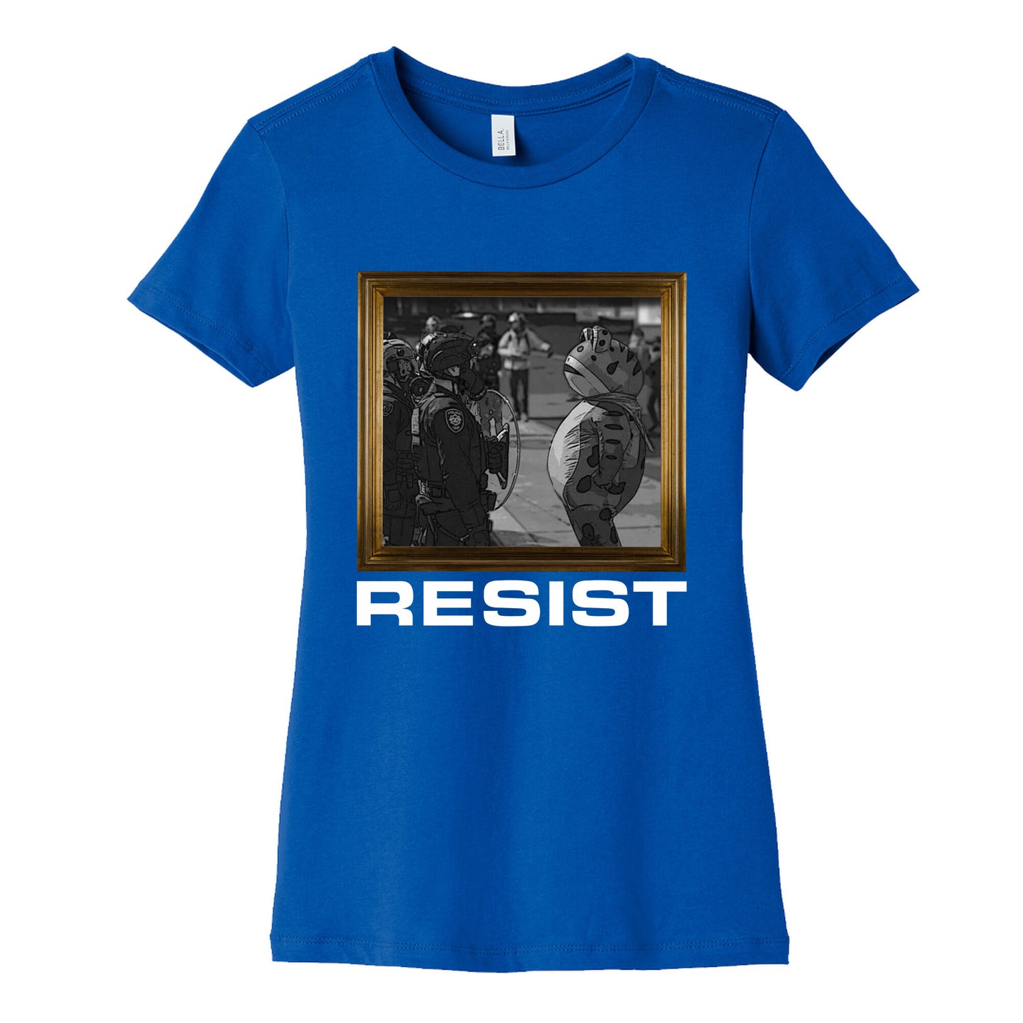 Portland Protest Frog Womens Cotton Tee
