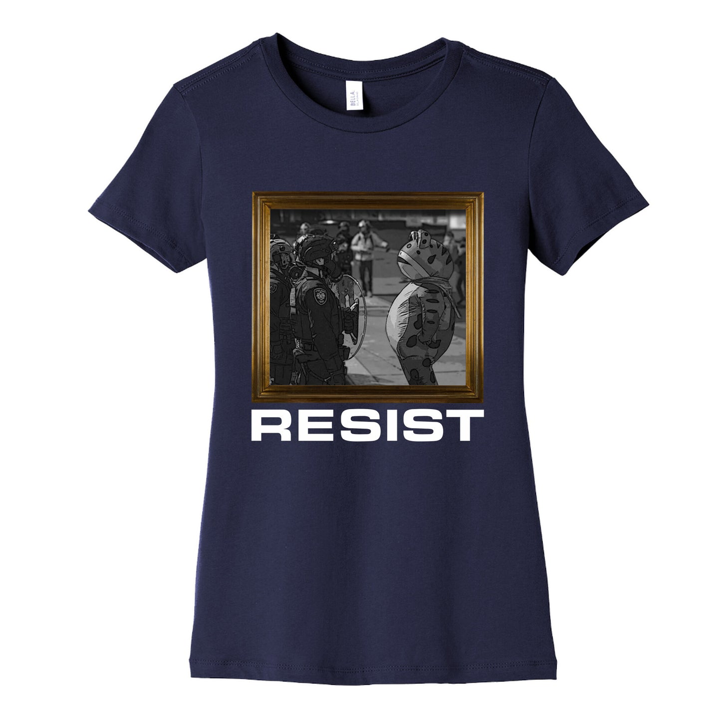 Portland Protest Frog Womens Cotton Tee