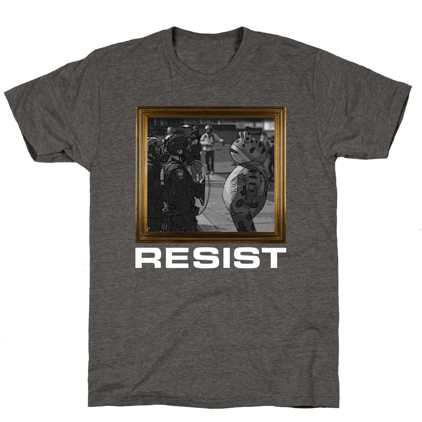 Portland Protest Frog Unisex Triblend Tee