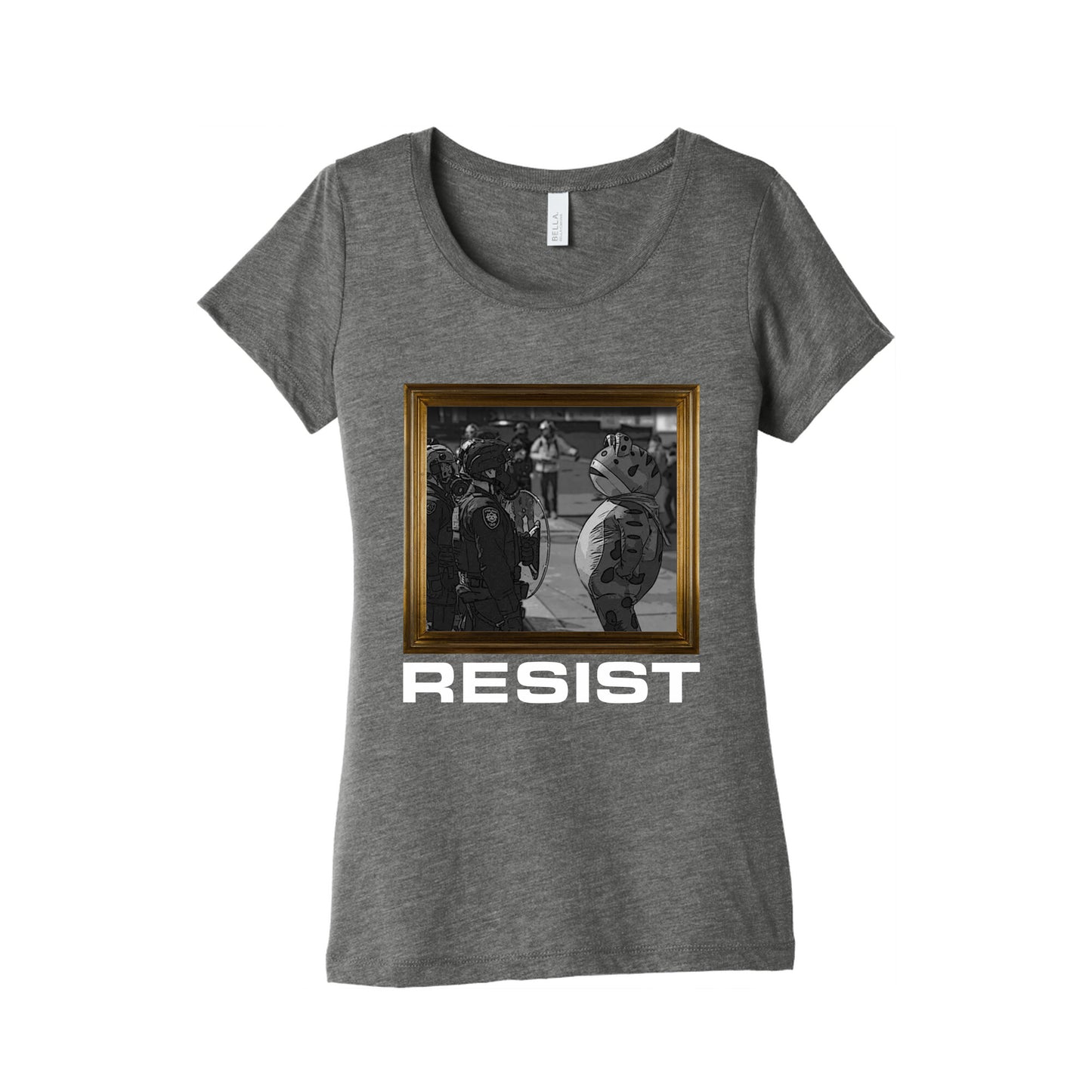 Portland Protest Frog Womens Triblend Tee
