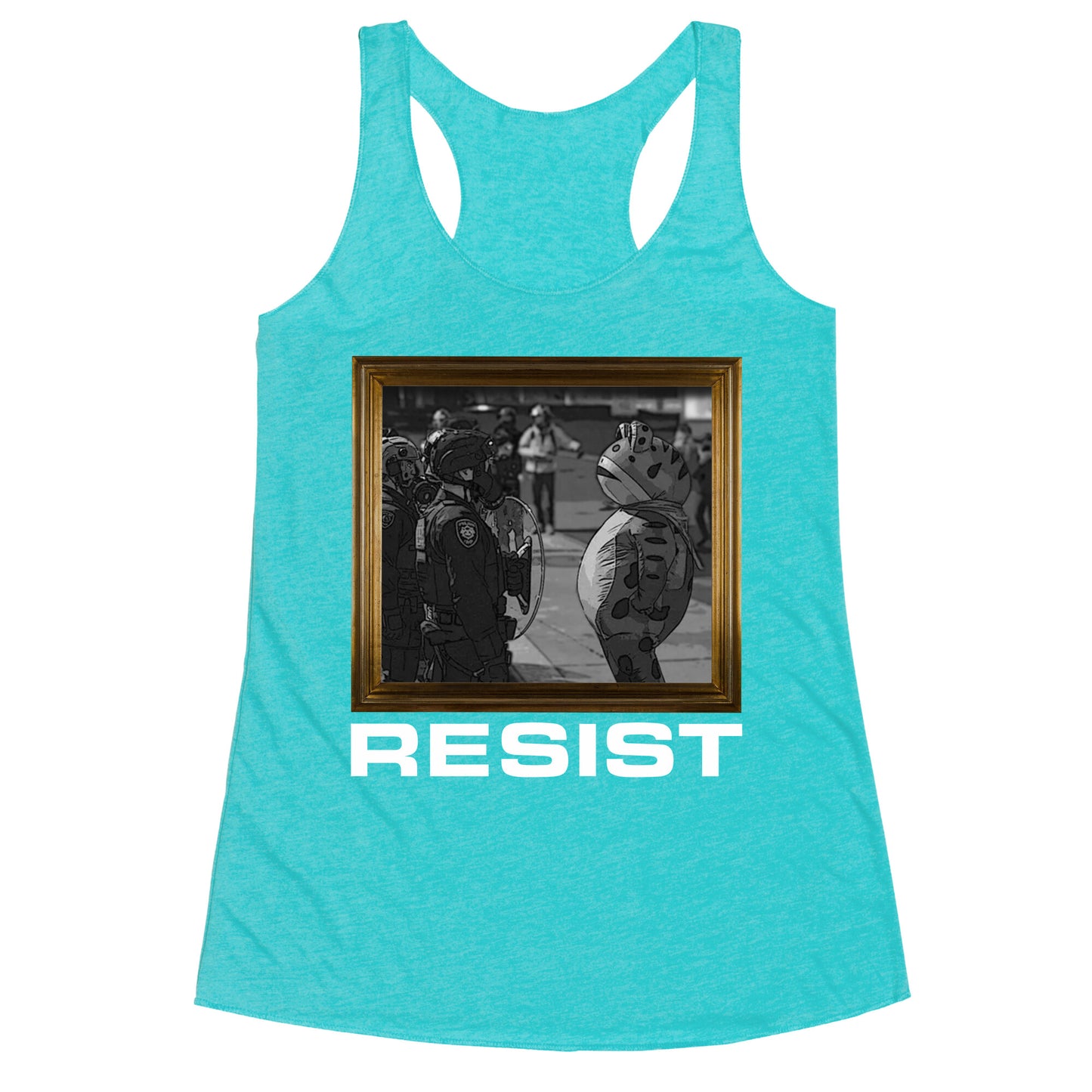 Portland Protest Frog Racerback Tank