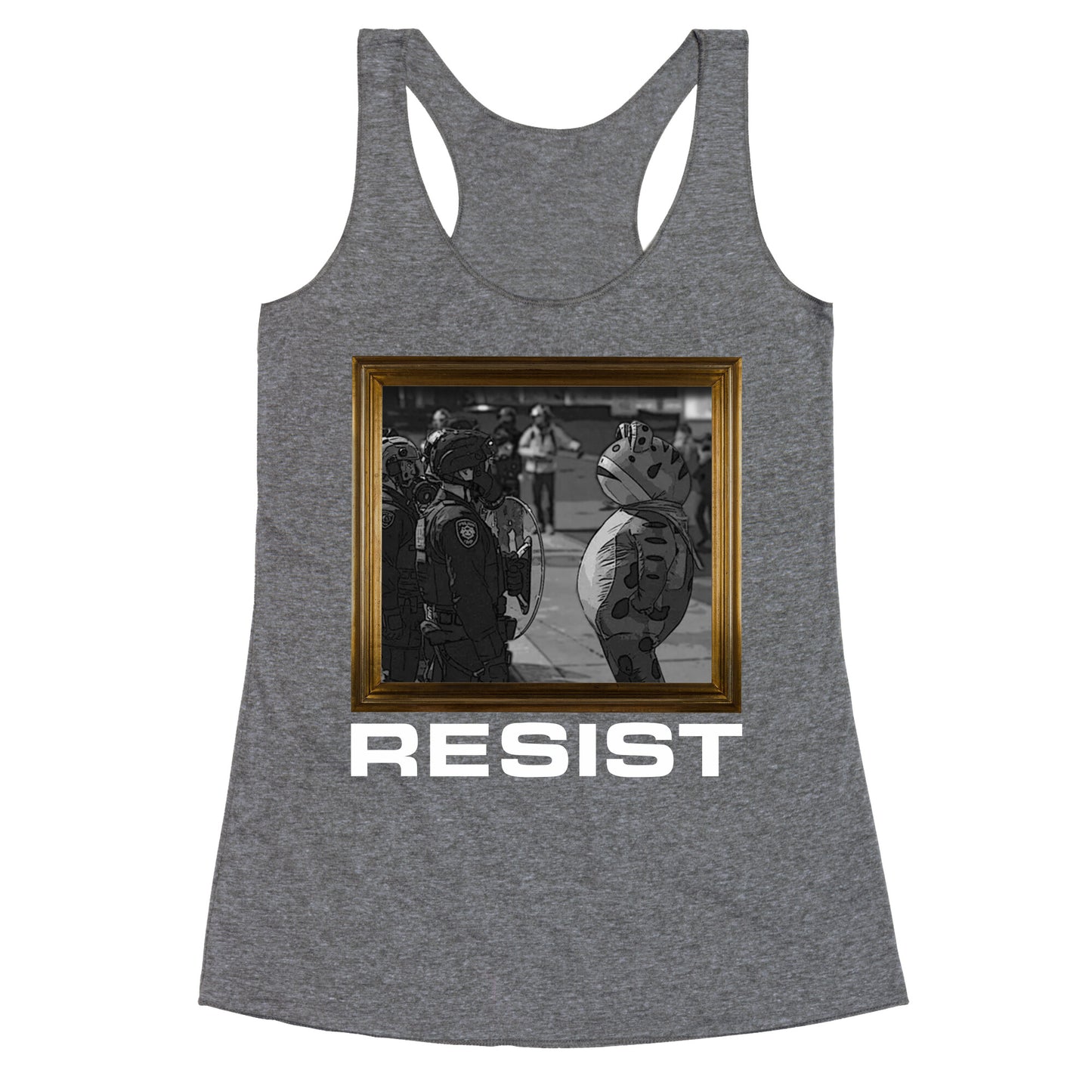 Portland Protest Frog Racerback Tank