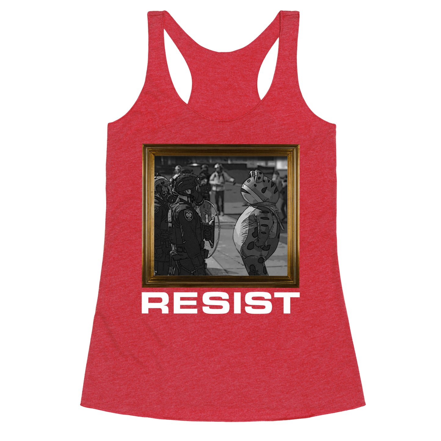 Portland Protest Frog Racerback Tank