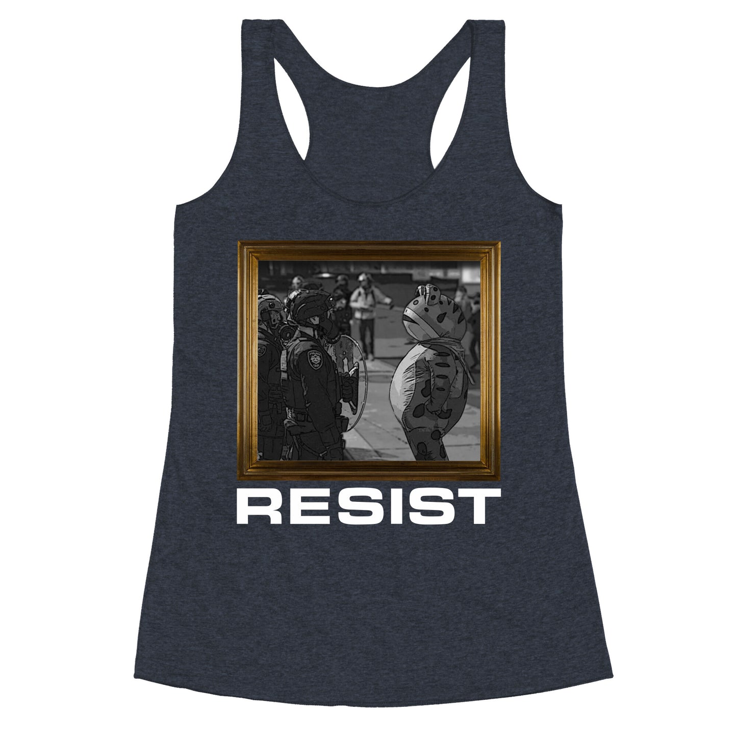 Portland Protest Frog Racerback Tank