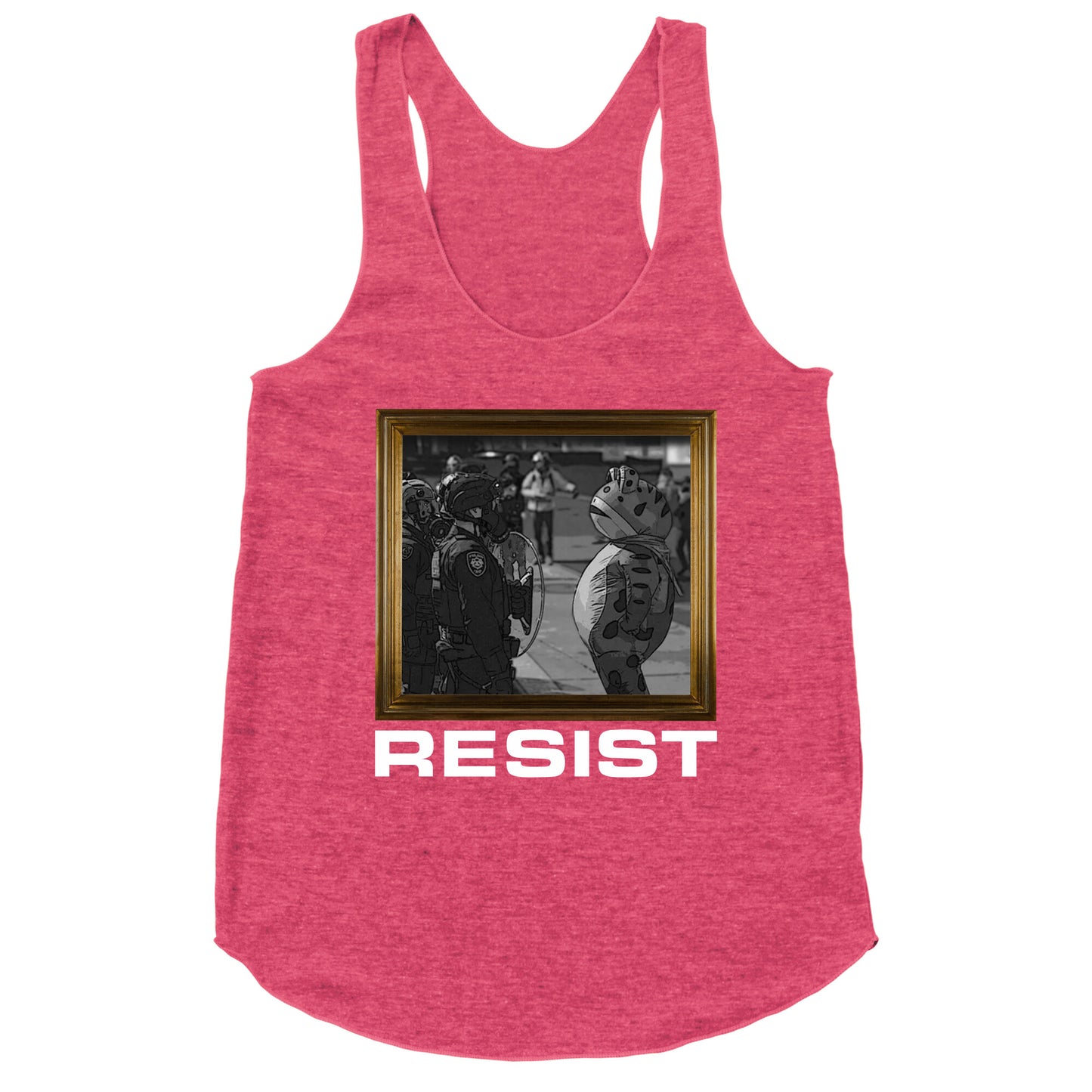 Portland Protest Frog Racerback Tank