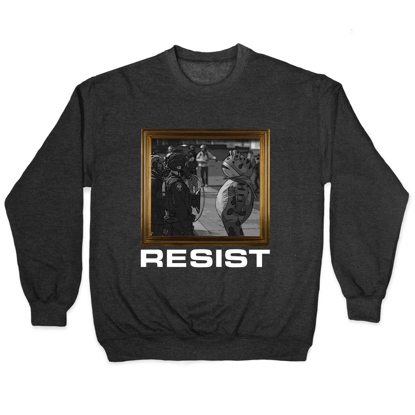 Portland Protest Frog Crewneck Sweatshirt