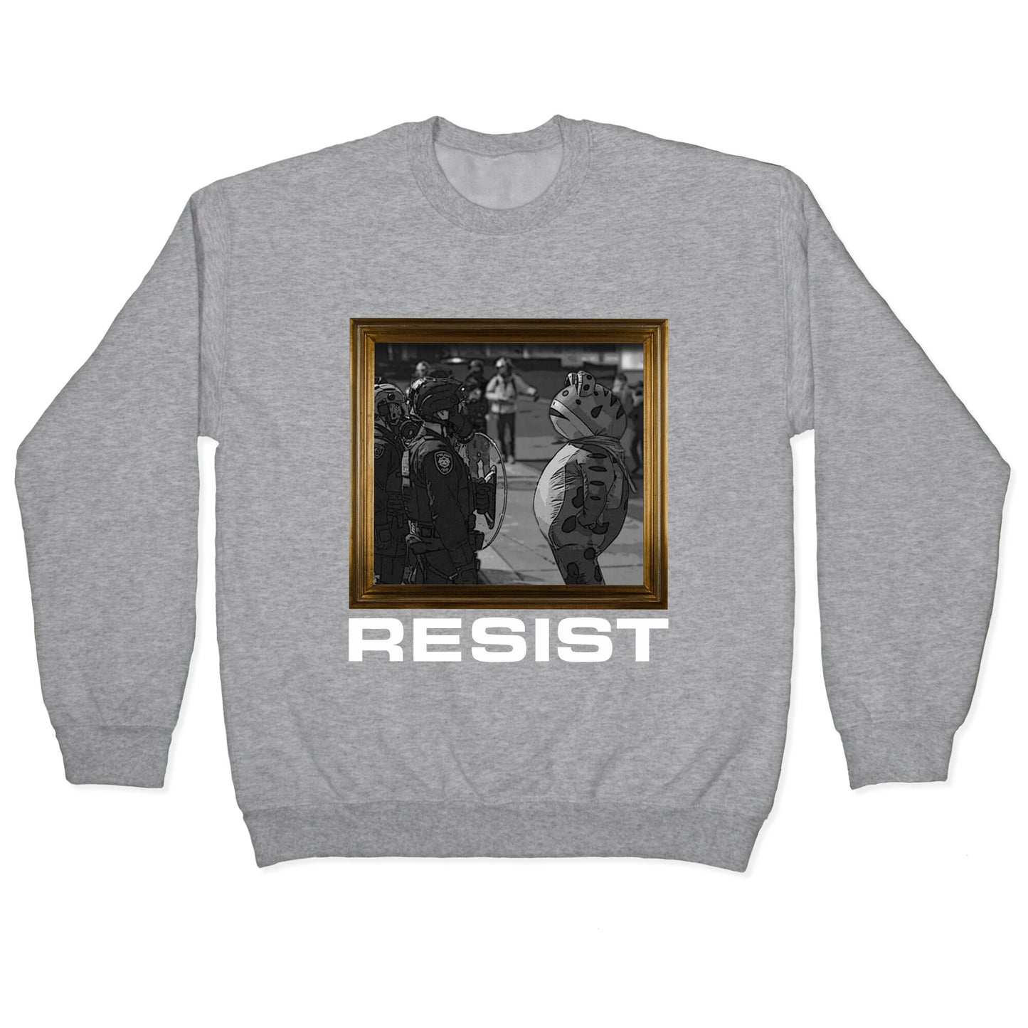 Portland Protest Frog Crewneck Sweatshirt