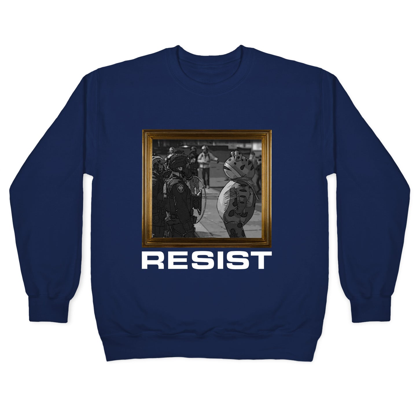 Portland Protest Frog Crewneck Sweatshirt