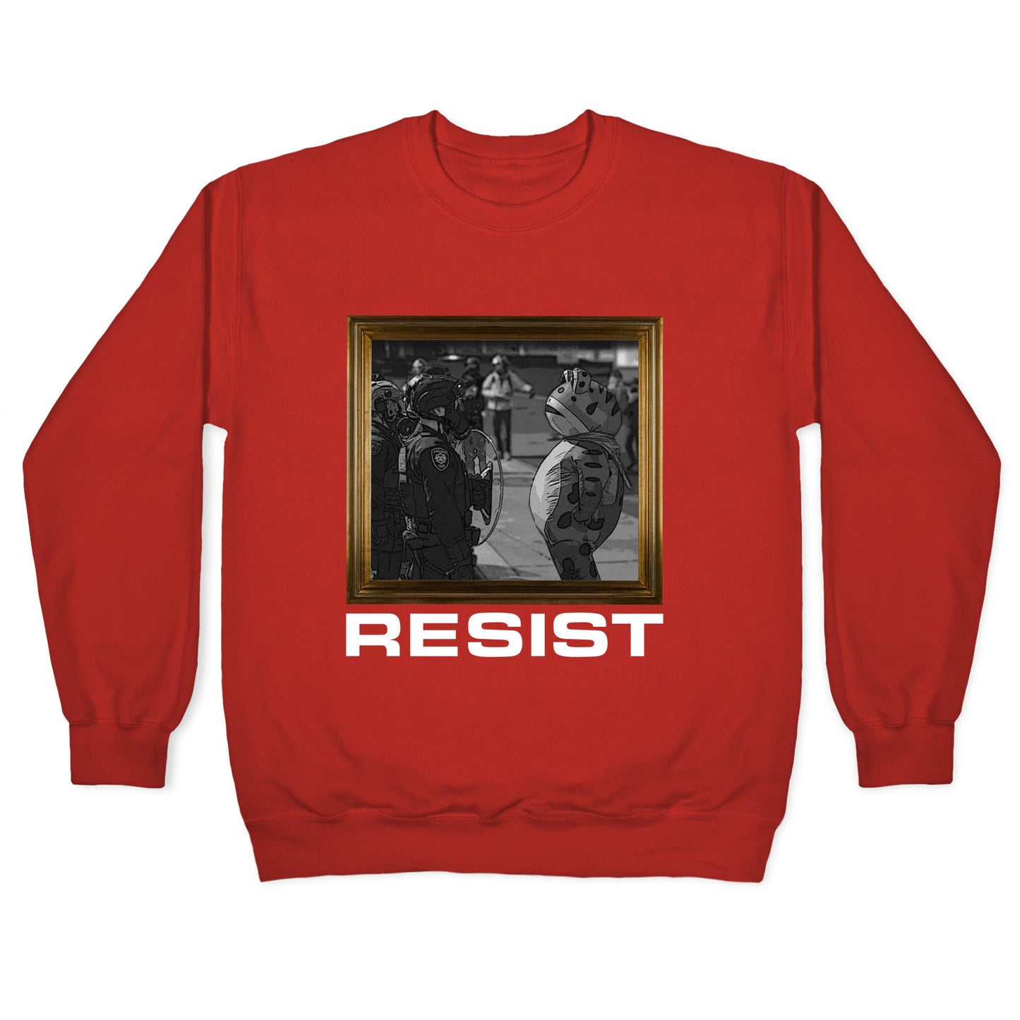 Portland Protest Frog Crewneck Sweatshirt