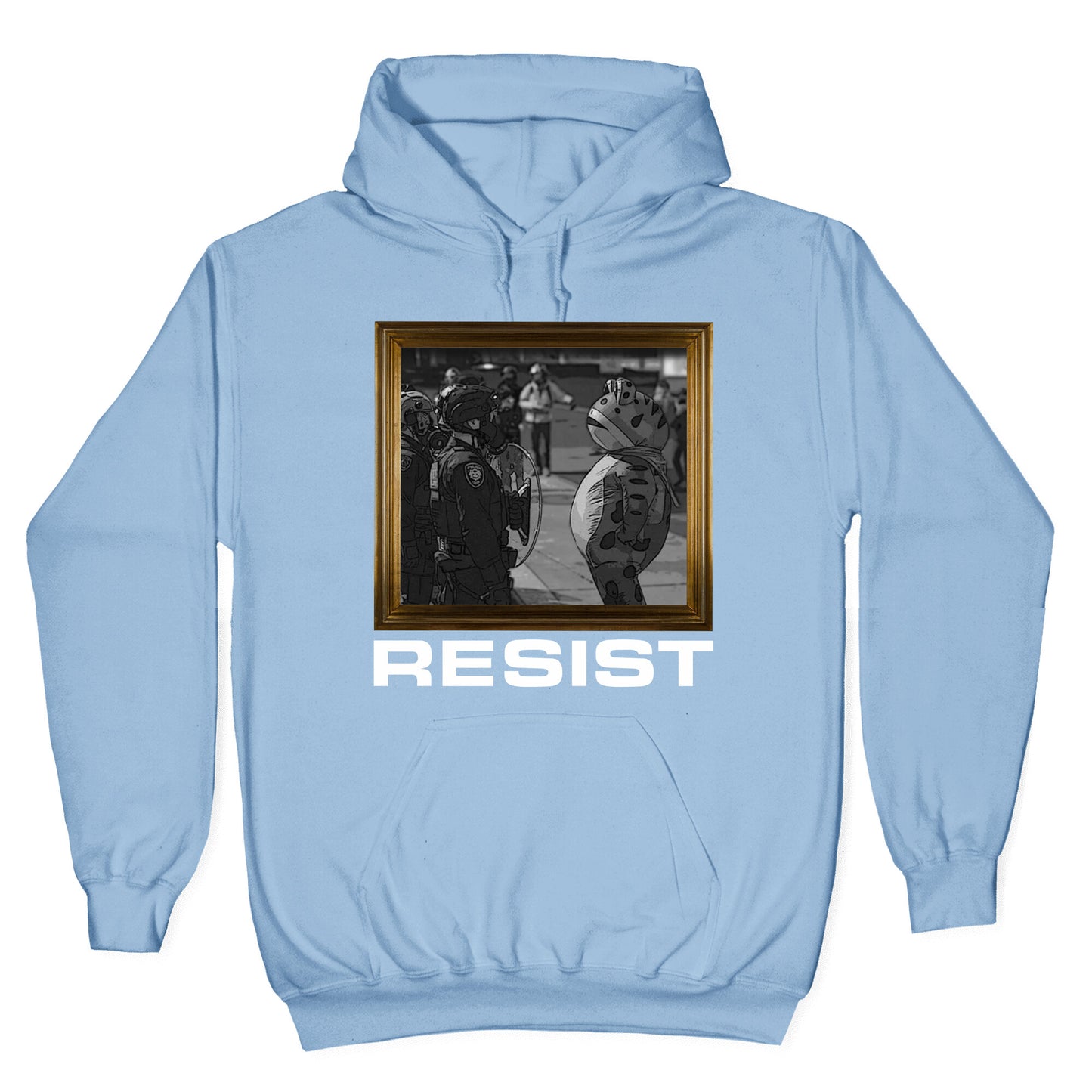 Portland Protest Frog Hoodie