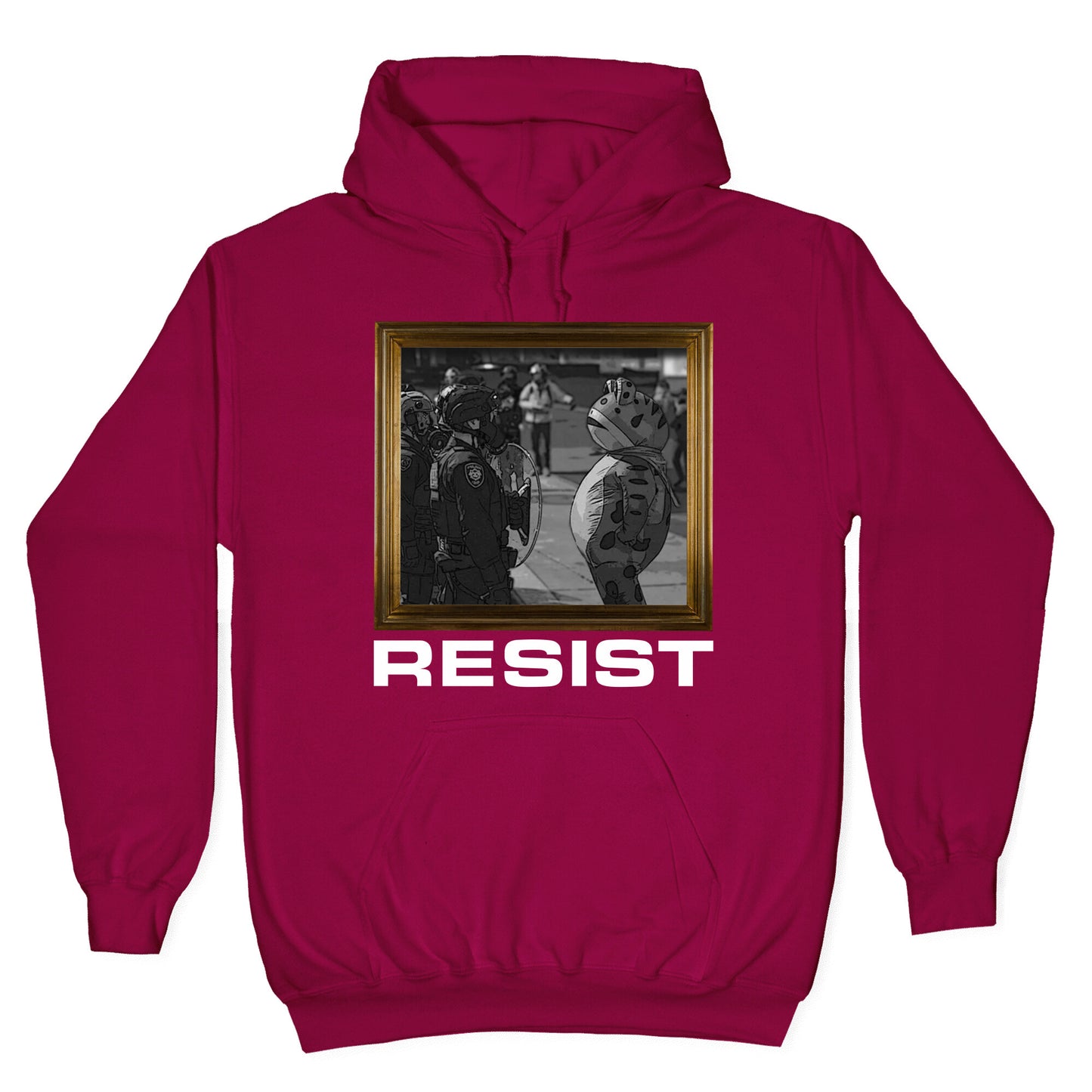 Portland Protest Frog Hoodie