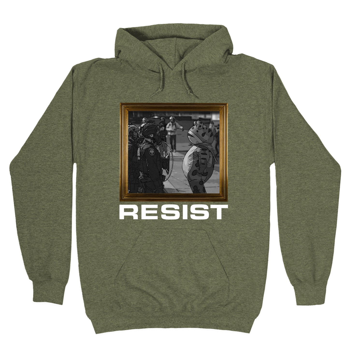 Portland Protest Frog Hoodie