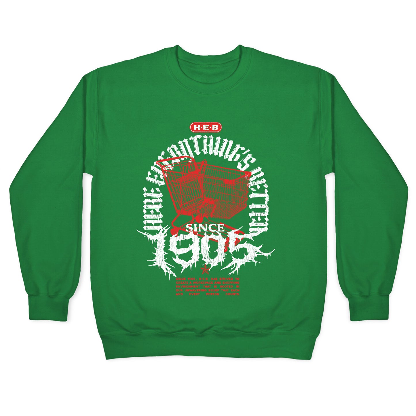 H-E-B Metal Shirt Crewneck Sweatshirt