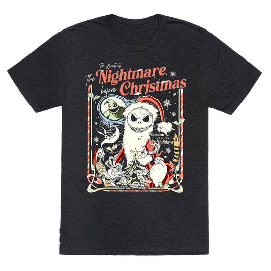 Nightmare Before Christmas Vintage Unisex Triblend Tee