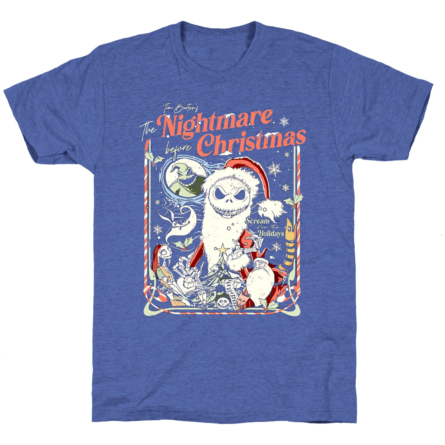 Nightmare Before Christmas Vintage Unisex Triblend Tee