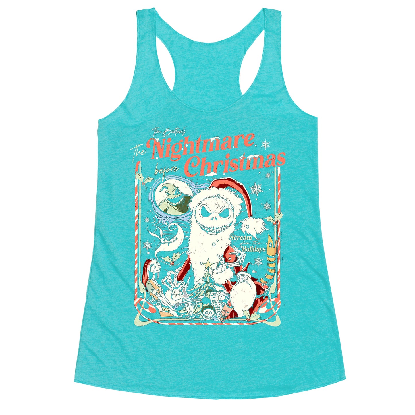 Nightmare Before Christmas Vintage Racerback Tank