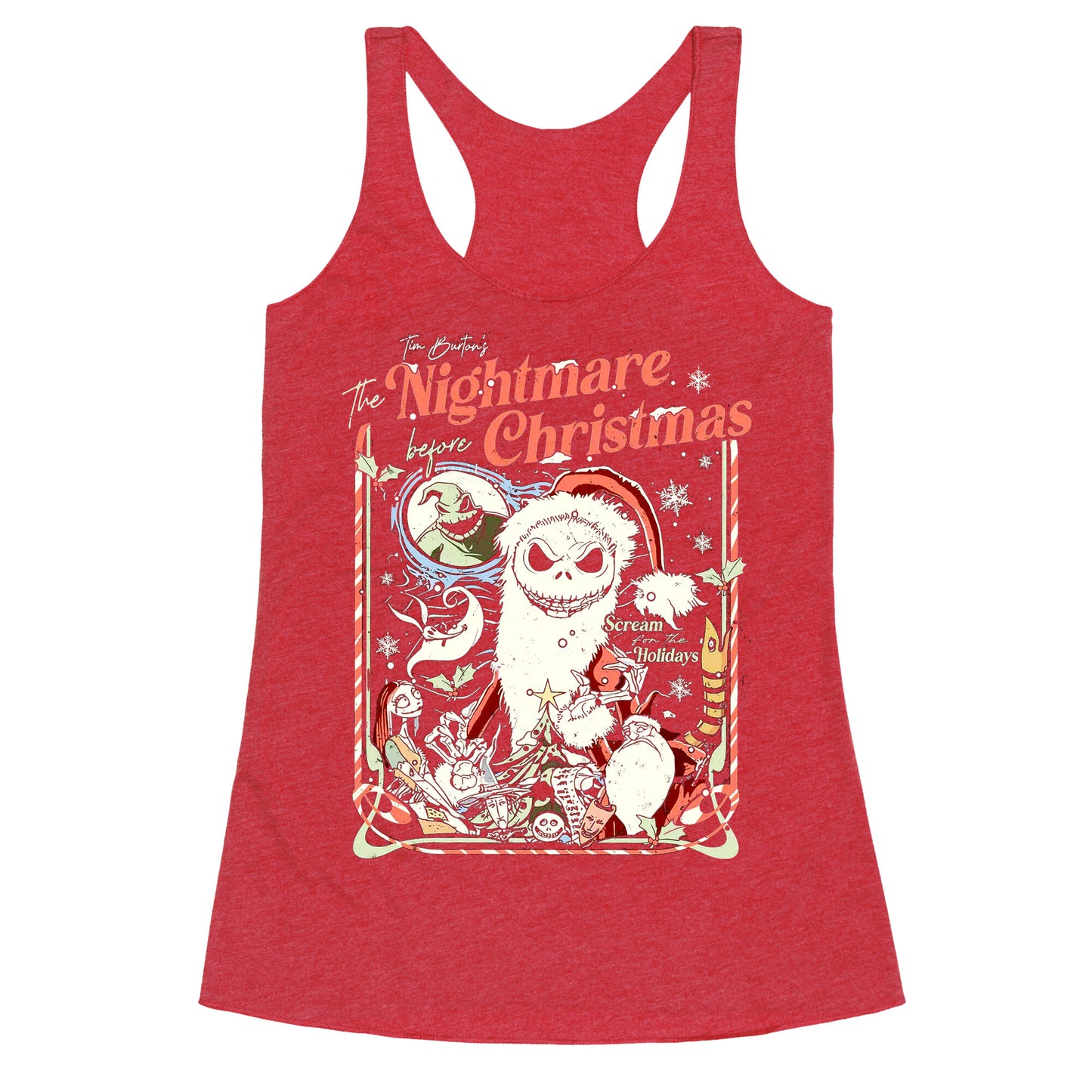 Nightmare Before Christmas Vintage Racerback Tank