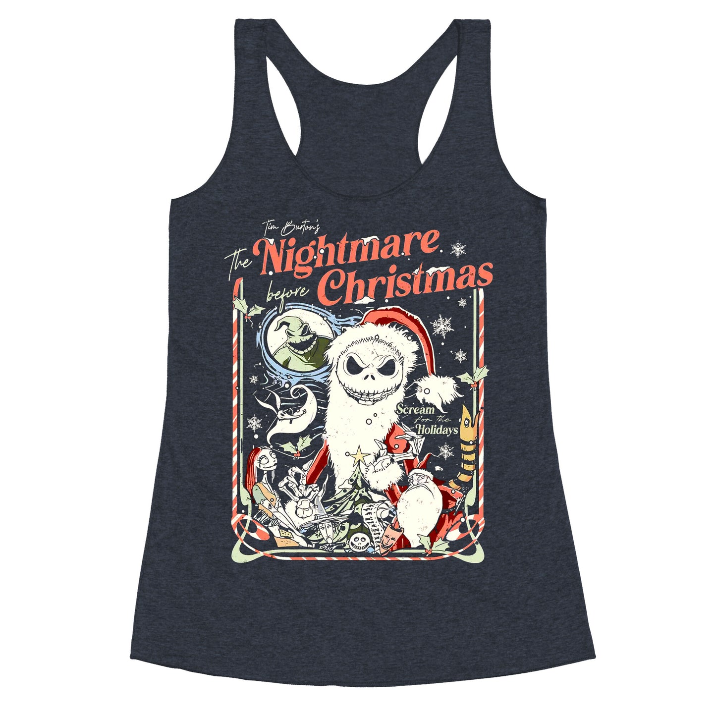 Nightmare Before Christmas Vintage Racerback Tank